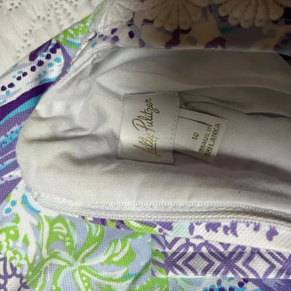 Lilly Pulitzer Multi Juicy Story Patch Shift Dress Size 10